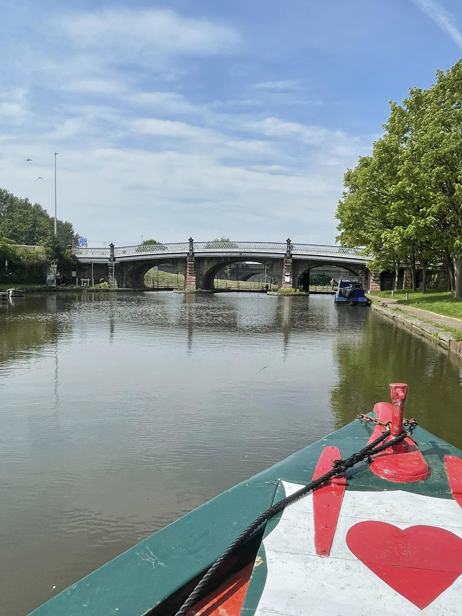 A narrowboat in Runcorn at the end of the Navigation