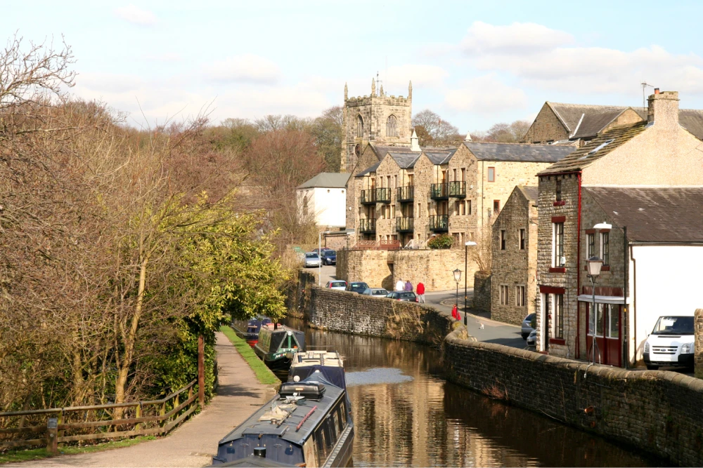 Canal boat in Skipton