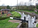 Looking down frankton locks