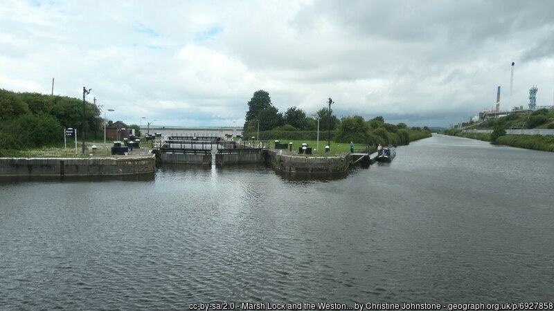 Marsh lock River Weaver